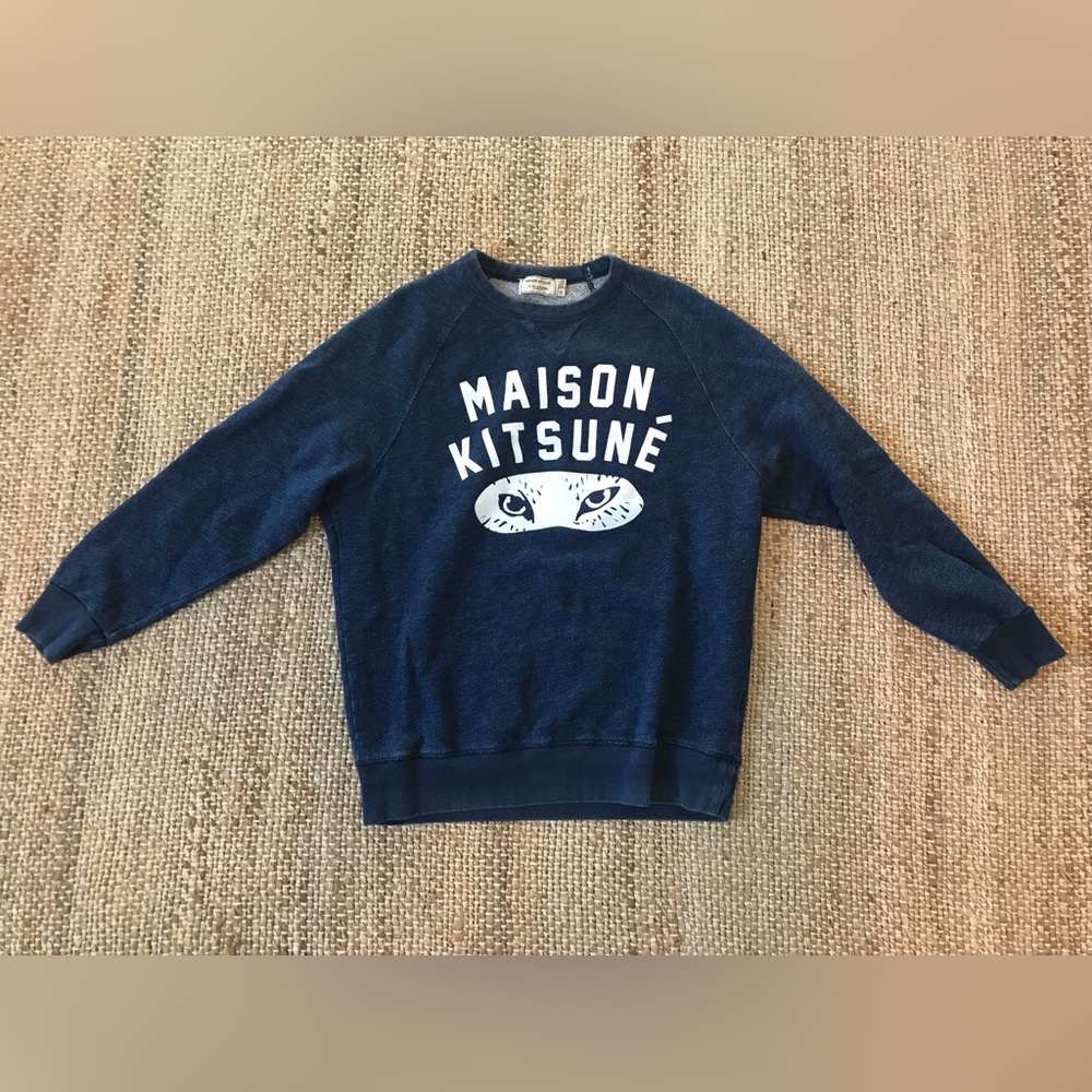 MAISON KITSUNE blue pullover